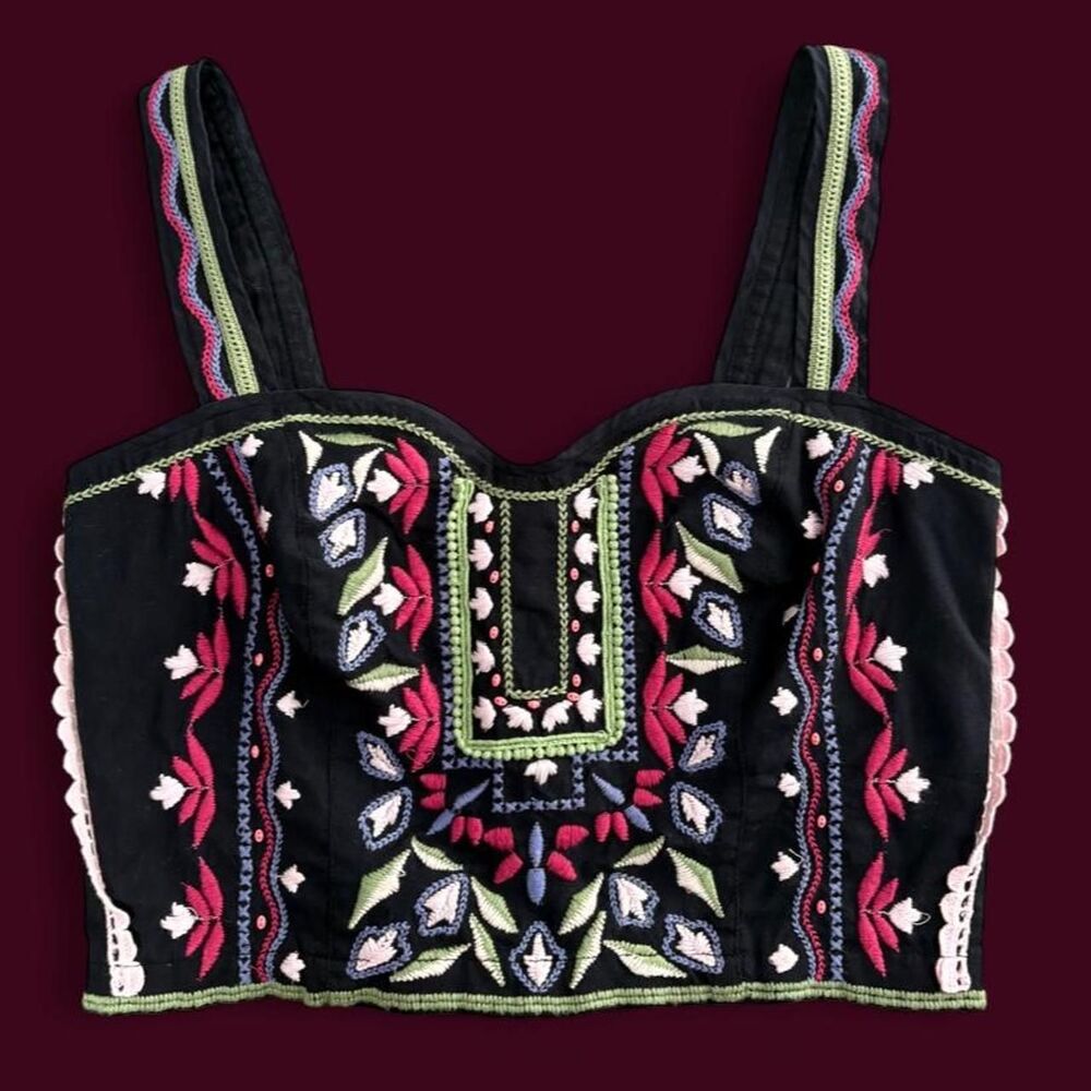 Anthropologie Women's multi Crop-top